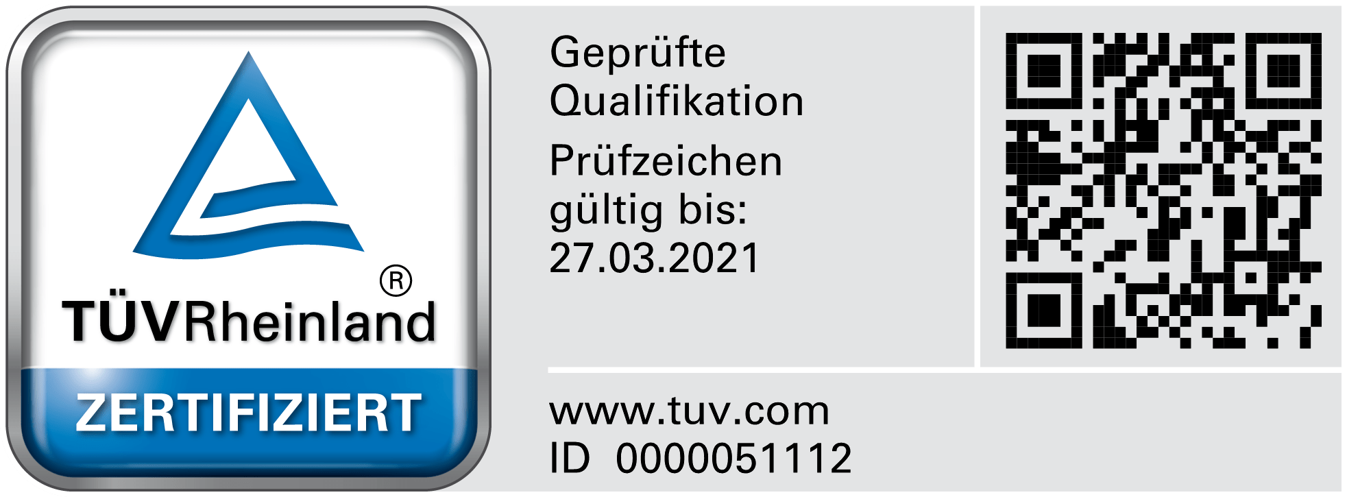 TÜV-Rheinland zertifizierung nach DIN 17024